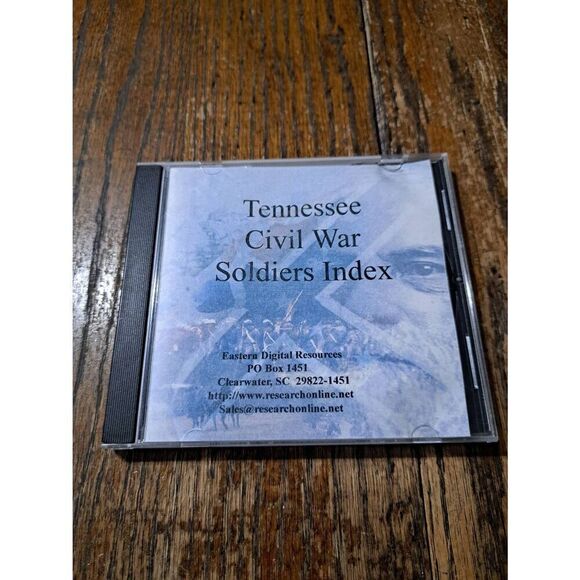 Vintage 2003 Tennessee Civil War Soldiers Index CD Rom Eastern Digital Resources - Picture 1 of 4